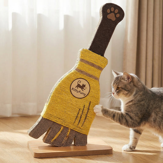 🧹 kittyfuny® Flying Broom Cat Kicker – Interactive Kick & Wrestle Toy for Biting, Hugging & Playtime Fun